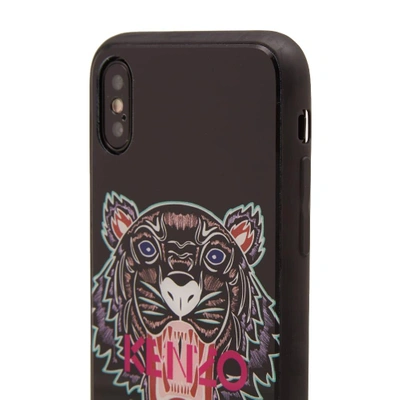 Shop Kenzo Acrylic Tiger Iphone X Case In Black