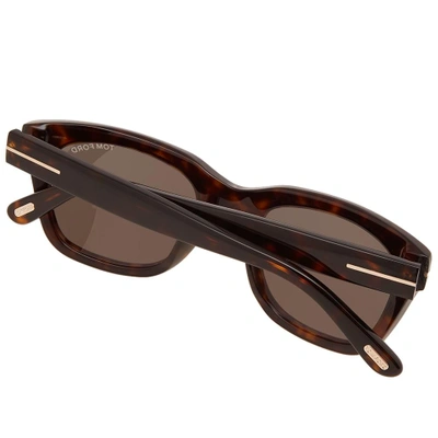 Shop Tom Ford Ft0237 Snowdon Sunglasses In Brown