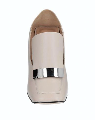 Shop Sergio Rossi Loafers In Beige
