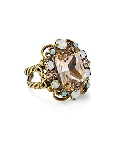 Shop Sorrelli Faceted Cluster Statement Ring In Multi/gold