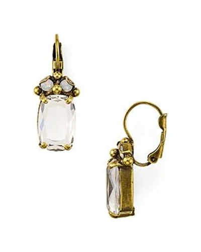 Shop Sorrelli Faceted Glass Drop Earrings In Multi/gold