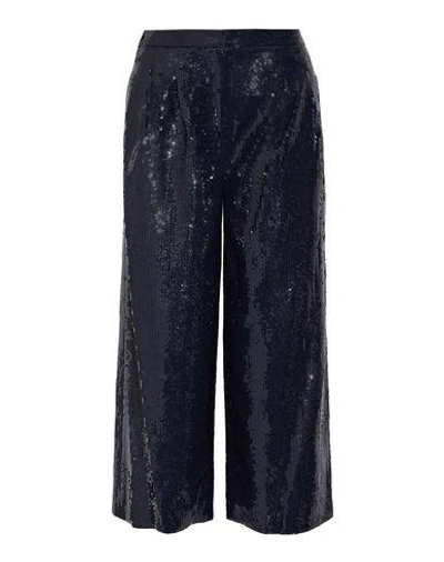 Shop Tibi Casual Pants In Dark Blue