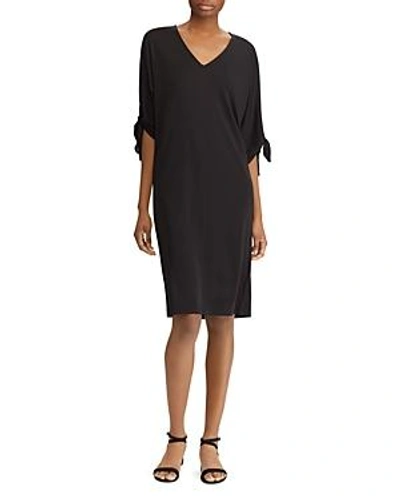 Shop Ralph Lauren Lauren  Tie-sleeve Dress In Black