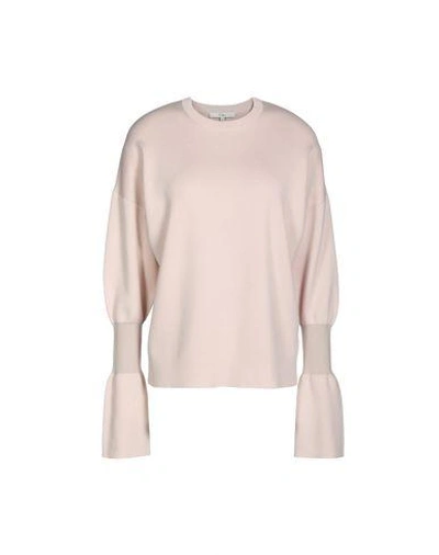 Shop Tibi Sweater In Light Pink