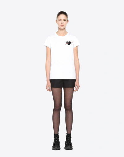 Shop Valentino Love Story T-shirt In White