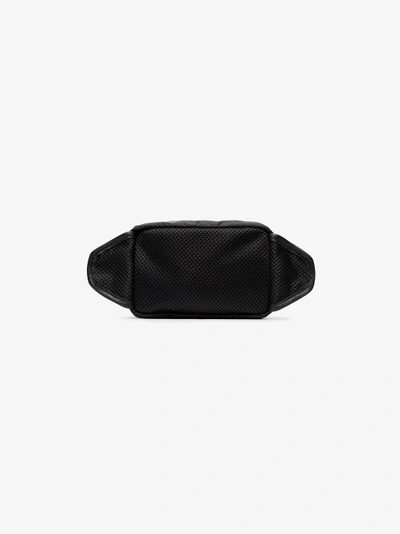 Shop Givenchy Black, White And Red Logo Contrast Trim Bum Bag