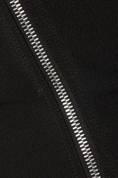 Shop Rick Owens Cotton-blend Crepe Top In Black