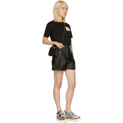 Shop Stella Mccartney Black Alter-nappa Shorts In 1000 Black
