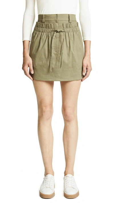 Shop A.l.c Kent Skirt In Sage