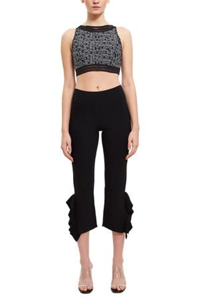 Shop Opening Ceremony Flounce Hem Pant In Black