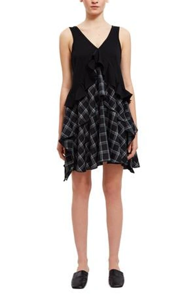 Shop Opening Ceremony Plaid Mix Dress In Multi