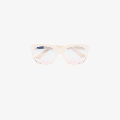 Shop Gucci Eyewear 'elton John' Sonnenbrille In Nude