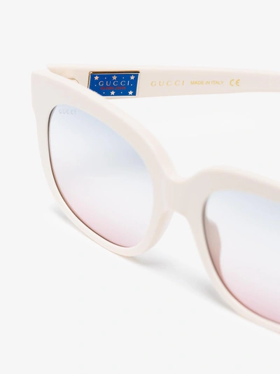 Shop Gucci Eyewear 'elton John' Sonnenbrille In Nude