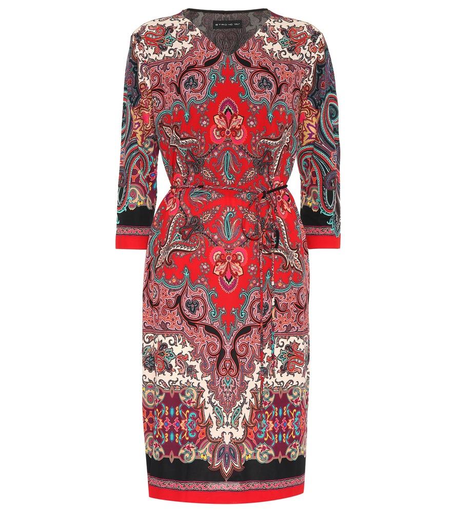 Etro Printed Dress In Red | ModeSens