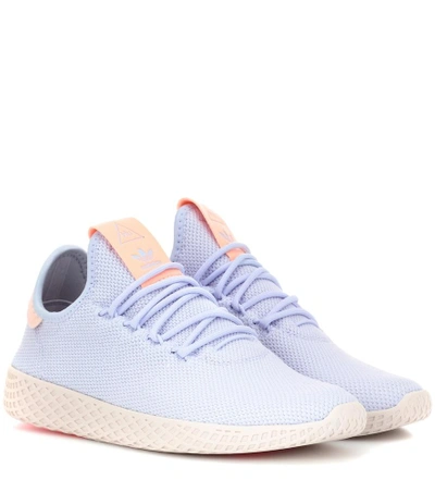 Shop Adidas Originals By Pharrell Williams Pharrell Williams Tennis Hu Sneakers In Blue