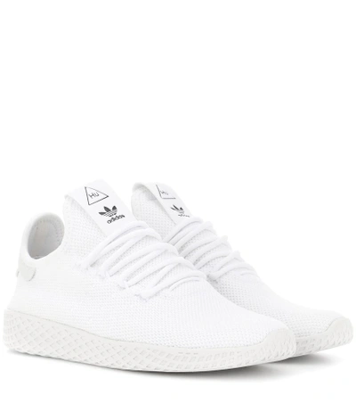 Shop Adidas Originals By Pharrell Williams Pharrell Williams Tennis Hu Sneakers In White