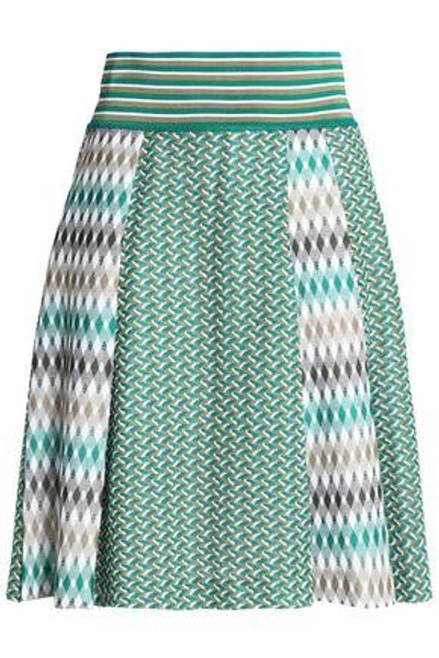 Shop Missoni Woman Crochet-knit Skirt Green