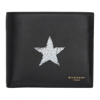 Shop Givenchy Black Blurred Star Wallet In 001 Black