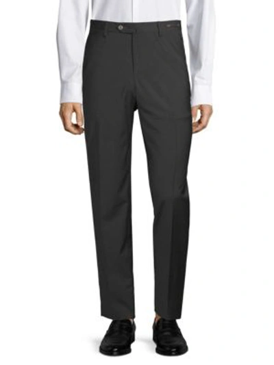 Shop Pt01 Slim-fit Traveler Wool Trousers In Grey