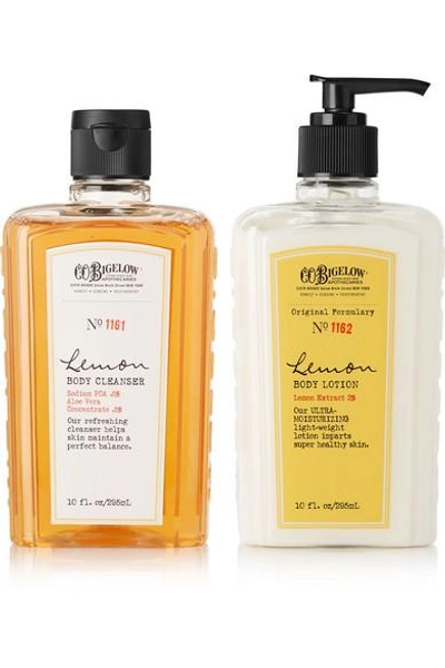 Shop C.o.bigelow Lemon Body Lotion And Cleanser Set In Colorless