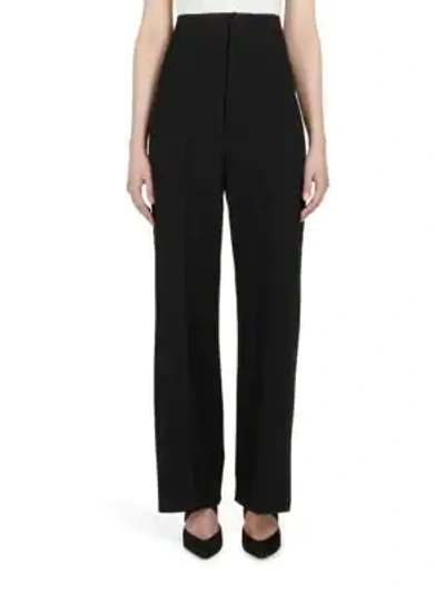 Shop Lanvin High-waist Trousers In Black