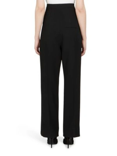 Shop Lanvin High-waist Trousers In Black