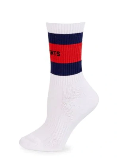 Vetements X Tommy Hilfiger Socks In White | ModeSens