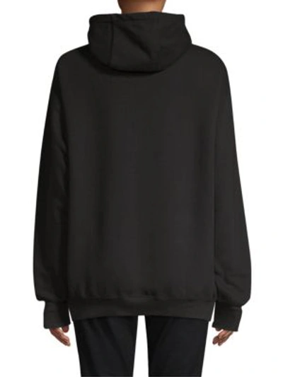 Shop Roberta Einer Cotton Graphic Sweatshirt In Black