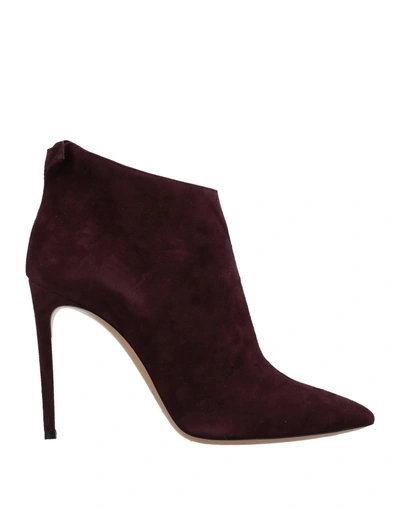 Shop Casadei Ankle Boot In Maroon