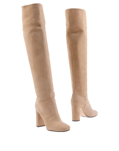 Shop Le Silla Boots In Beige
