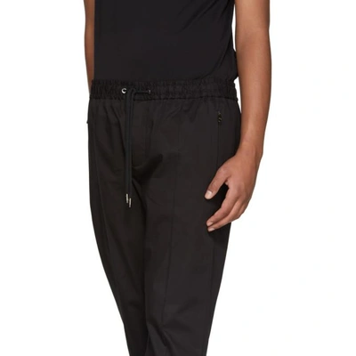 Shop Dolce & Gabbana Dolce And Gabbana Black Slim Trousers In N0000 Blk