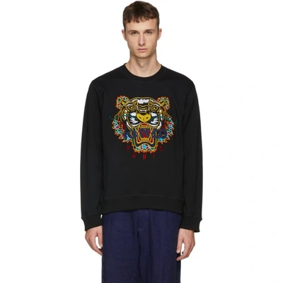 Shop Kenzo Black Dragon Tiger Sweatshirt