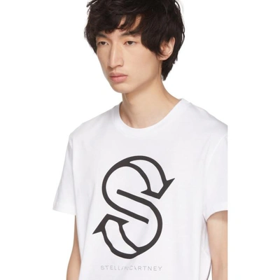 Shop Stella Mccartney White Idol Logo T-shirt In 9000 White