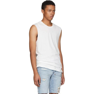 Shop Ksubi White Sioux Muscle Tank Top