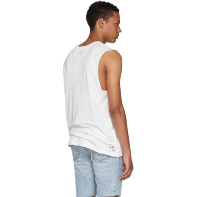 Shop Ksubi White Sioux Muscle Tank Top