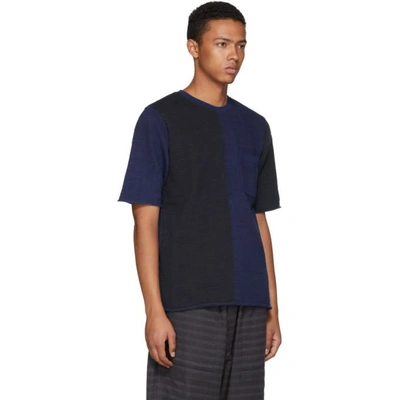 Shop Blue Blue Japan Indigo Hand-dyed Big Slub T-shirt In 50-indigo