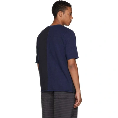 Shop Blue Blue Japan Indigo Hand-dyed Big Slub T-shirt In 50-indigo