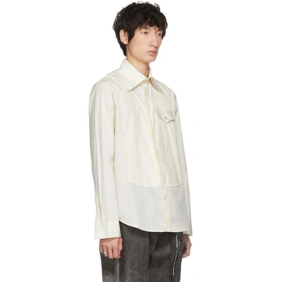 Shop St-henri Ssense Exclusive Off-white Dimanche Shirt In Ivory