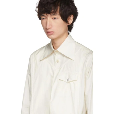 Shop St-henri Ssense Exclusive Off-white Dimanche Shirt In Ivory