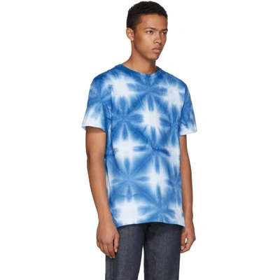 Shop Blue Blue Japan Blue And White Snowflake Tie-dye T-shirt In 99-one