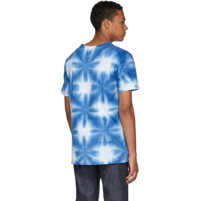Shop Blue Blue Japan Blue And White Snowflake Tie-dye T-shirt In 99-one