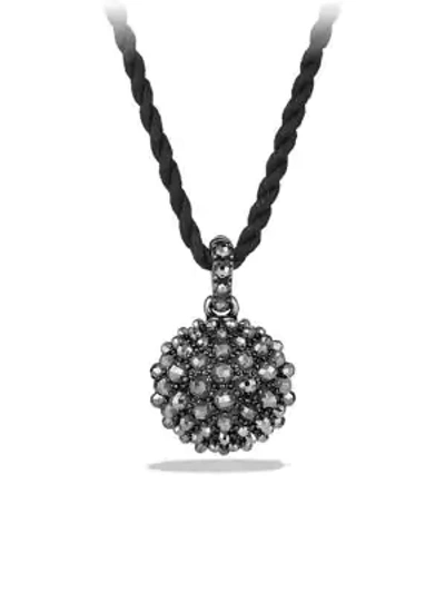 Shop David Yurman Osetra Pendant Necklace With Cabochon Gemstones In Black