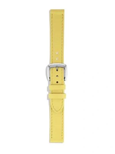 Shop David Yurman Albion Leather Watch Strap In Yellow