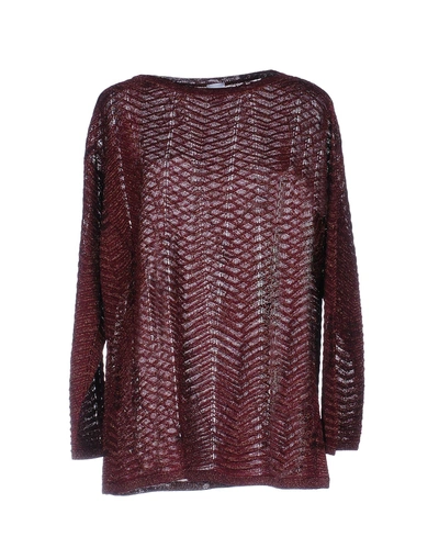 Shop M Missoni Sweater In Deep Purple