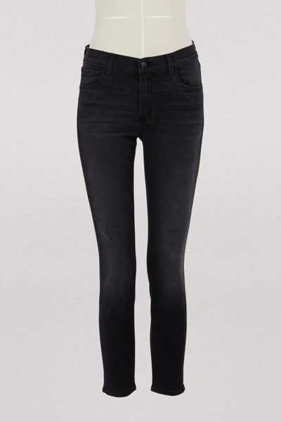 Shop J Brand Capri Mid-rise Jeans In Never More