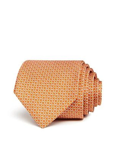 Shop Ferragamo Multi Gancini Classic Tie In Orange