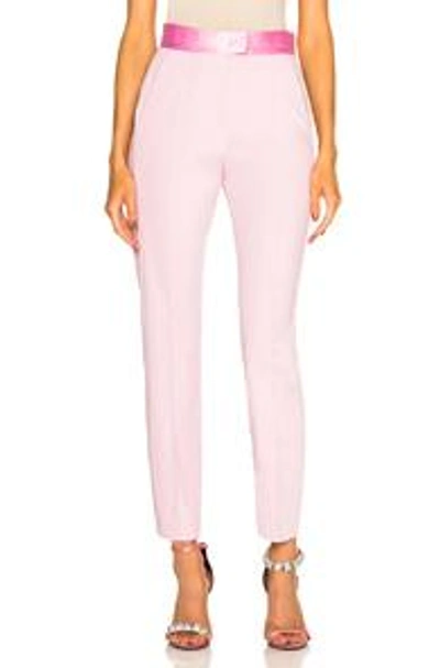 Shop Msgm Jersey Pant In Pink