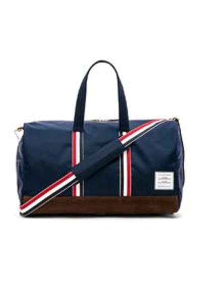 Shop Thom Browne Nylon Tech Unstructured Holdall In Blue