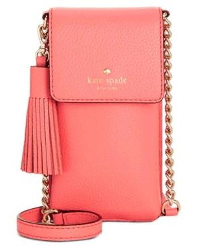 Shop Kate Spade New York North South Iphone 6/6 Plus/7/7 Plus/8 Mini Crossbody In Coral