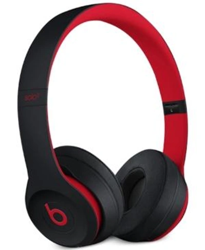 Shop Beats By Dr. Dre Solo 3 Wireless Headphones Black And Red In Black With Red